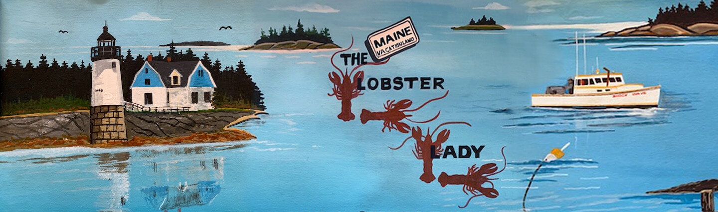 Maine Lobster Lady Painting
