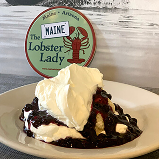 Blueberry cobbler